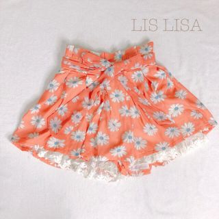 リズリサ(LIZ LISA)の花柄 キュロット スカート　シースルー   レース　新品(キュロット)