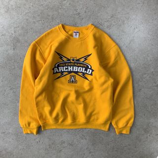 ギルタン(GILDAN)のJERZEES print sweat イエロー チームプリント アメフト(スウェット)