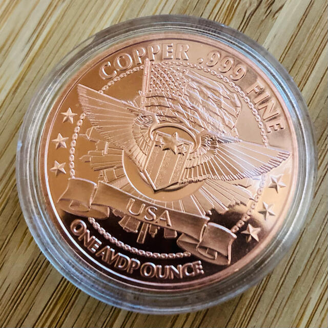 コロナウィルス　1オンス　銅貨　COVID-19 エンタメ/ホビーの美術品/アンティーク(貨幣)の商品写真