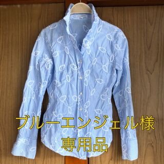 ナラカミーチェ(NARACAMICIE)の【専用品】NARA CAMICIE 刺繍入りストライプシャツ(シャツ/ブラウス(長袖/七分))