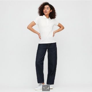 ユニクロ(UNIQLO)のユニクロ　カノコポロシャツ　L　白(ポロシャツ)