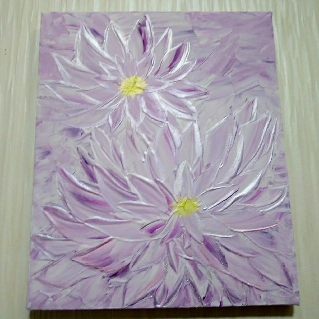 【驚きの値段】 ヒーリング絵画＊光花 Be the shining flower 金運注目 紫 arturocalper.com