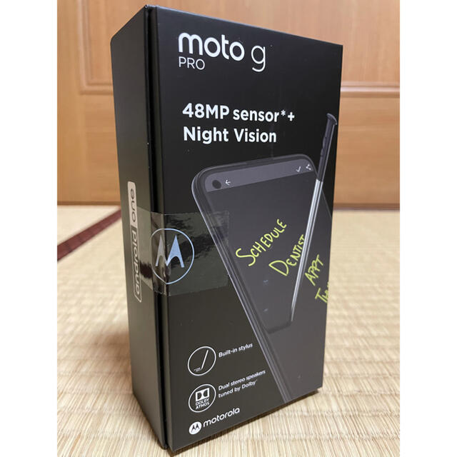 Motorola(モトローラ)の【新品】　モトローラ　Motorola moto g PRO 4GB/128GB スマホ/家電/カメラのスマートフォン/携帯電話(スマートフォン本体)の商品写真