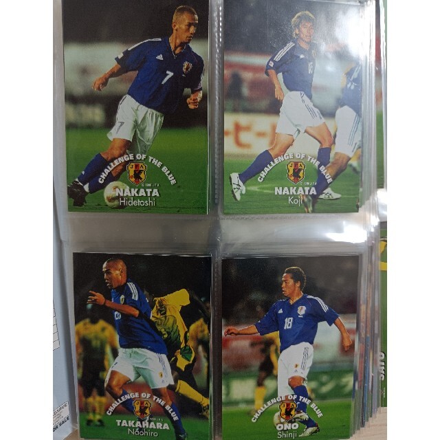 2002年　サッカー日本代表カード。 | フリマアプリ ラクマ
