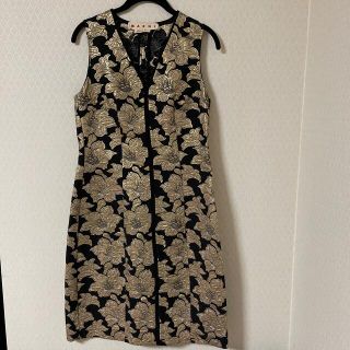 マルニ(Marni)のマルニ、花モチーフワンピース(ひざ丈ワンピース)