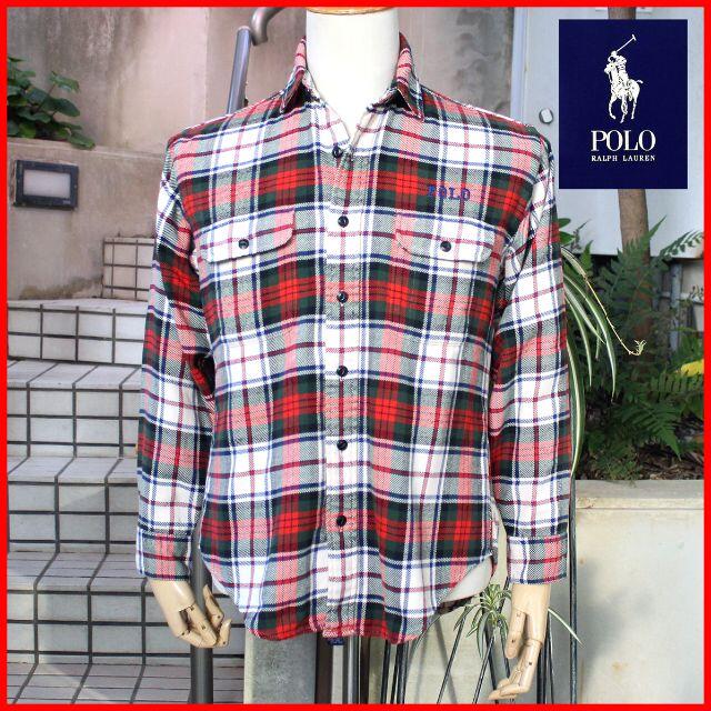 POLO RALPH LAUREN - 美品!#19672!90s?ﾋﾞﾝﾃｰｼﾞ!【Polo RL】綿ﾈﾙｼｬﾂ送料