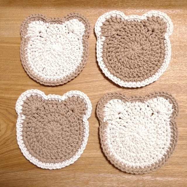 くまさんコースター 4枚セット かわいいクマさん ハンドメイドの通販 By Kyoko 編み小物shop ラクマ くまさんコースター 4枚セット かわいいクマさん ハンドメイドの通販 By Kyoko 編み小物shop ラクマ