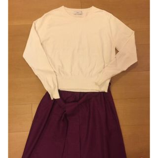 アバハウス(ABAHOUSE)の春✨アバハウス🌸白ニット(カットソー(長袖/七分))