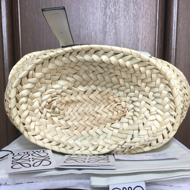 新品】LOEWE ロエベ バスケット かごバッグ ホワイトSサイズ