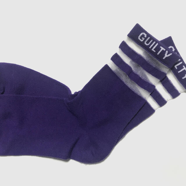 WEGO(ウィゴー)のGUILTY シースルーソックス 靴下 紫  レディースのレッグウェア(ソックス)の商品写真