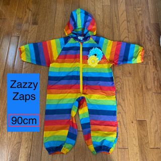 ザジーザップス(ZAZZY ZAPS)の美品 お砂場着 男の子90センチ キッズベビー カバーオール レインボー(その他)