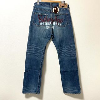 A BATHING APE - A Bathing Ape チャンピオンプリントデニム NIGO期の