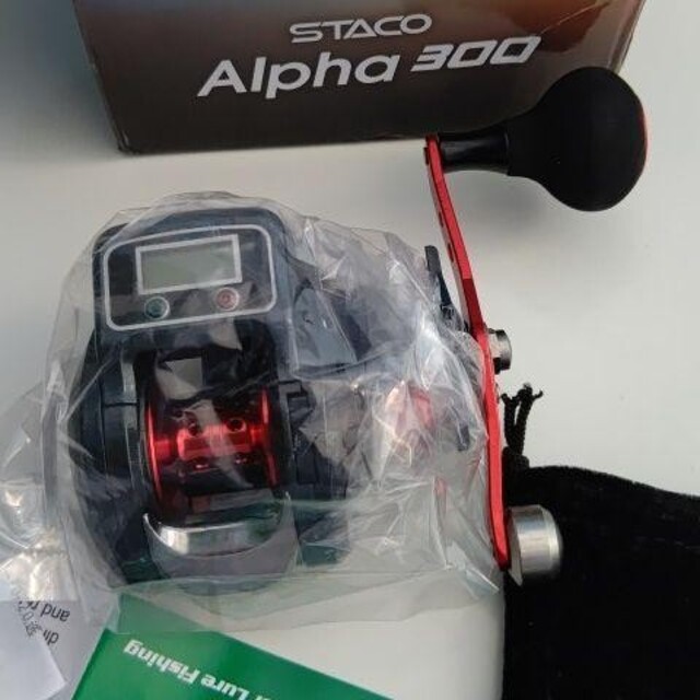 リール新品 STACO Alpha300 カウンター付リール 右巻き タイラバ