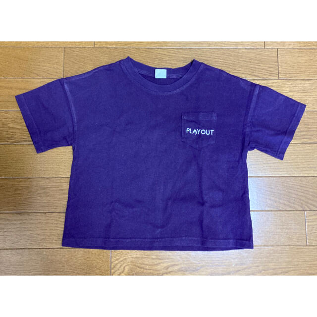 ハピクルさま　devirock ビッグシルエットロゴ刺繍Tシャツ　110 キッズ/ベビー/マタニティのキッズ服女の子用(90cm~)(Tシャツ/カットソー)の商品写真