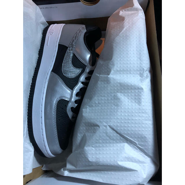 AIR FORCE 1 silver snake 29cm 黒蛇