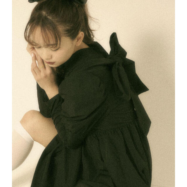 ZARA(ザラ)のFrench girly OP black ♡ miro amurette レディースのワンピース(ミニワンピース)の商品写真