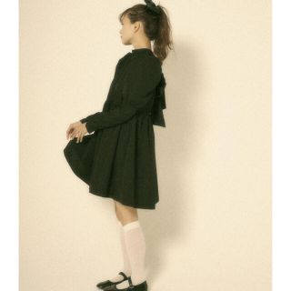 ザラ(ZARA)のFrench girly OP black ♡ miro amurette(ミニワンピース)