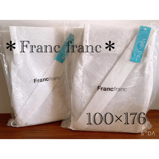 フランフラン(Francfranc)のお値引き😊🌸フランフランレースカーテン　ファーレース2枚セット(レースカーテン)