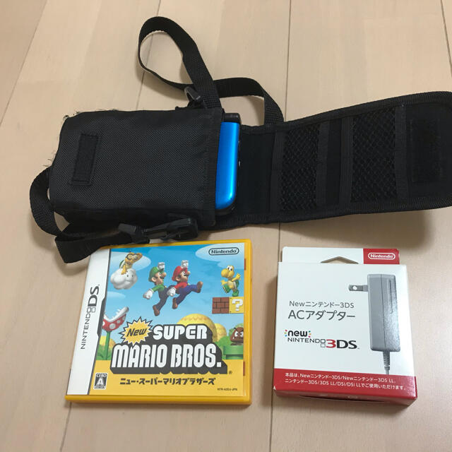 ニンテンドー3DS(ニンテンドー3DS)の【勝一様専用】Nintendo 3DS LL 本体ブルー/ブラック　他 エンタメ/ホビーのゲームソフト/ゲーム機本体(携帯用ゲーム機本体)の商品写真