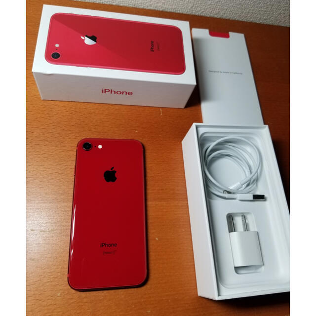 iPhone8 SIMフリー　64GB au レッド　RED 本体　Apple