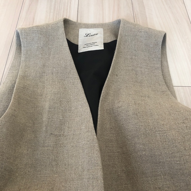 L'Appartement DEUXIEME CLASSE(アパルトモンドゥーズィエムクラス)のL'Appartement Linen Vest レディースのトップス(ベスト/ジレ)の商品写真