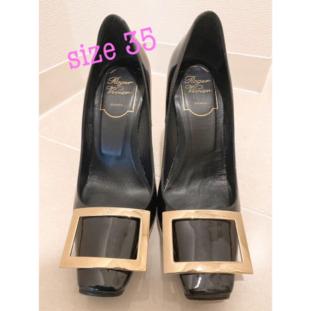 美品】ロジェヴィヴィエ ベルヴィヴィエ パンプス ブラック andreborba.com