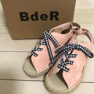 ビーデアール(B de R)のBdeR ビーデアール 19.0cm 編み上げエスパドリーユサンダル  (サンダル)