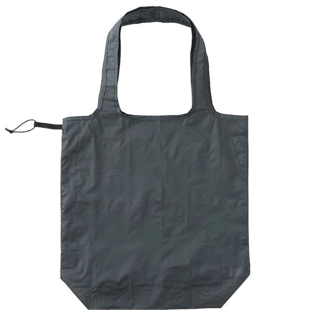 MUJI (無印良品)(ムジルシリョウヒン)のナイロン　買い物バッグ　ショルダー チャコールグレー レディースのバッグ(エコバッグ)の商品写真