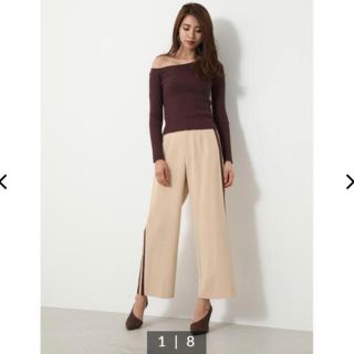 リエンダ(rienda)のrienda ワンショルダーknit TOP(カットソー(長袖/七分))