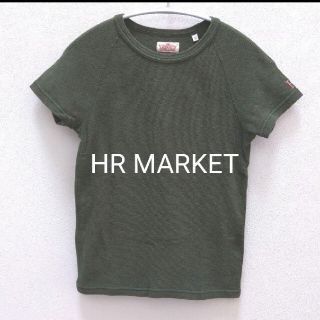 ハリウッドランチマーケット(HOLLYWOOD RANCH MARKET)のハリウッドランチマーケット　クルーネック　Tシャツ　カーキ　サイズ0(Tシャツ(半袖/袖なし))