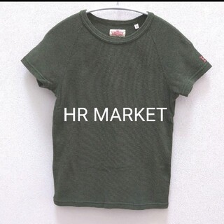 ハリウッドランチマーケット(HOLLYWOOD RANCH MARKET)のハリウッドランチマーケット　クルーネック　Tシャツ　カーキ　サイズ0(Tシャツ(半袖/袖なし))