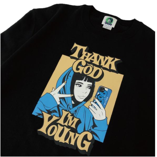 9090 Hime THANK GOD I'M YOUNG girl XXL メンズのトップス(スウェット)の商品写真