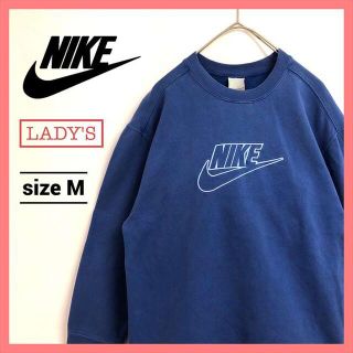 ナイキ(NIKE)の90s 古着 ナイキ NIKE スウェットレーナー デカロゴ レディース(トレーナー/スウェット)