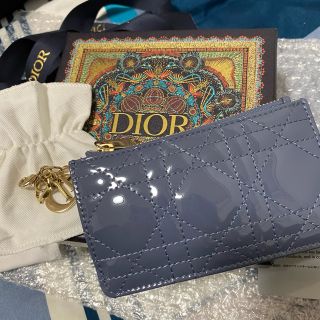 LADY DIOR コンパクト ジップ カードホルダー ブルー webショップ