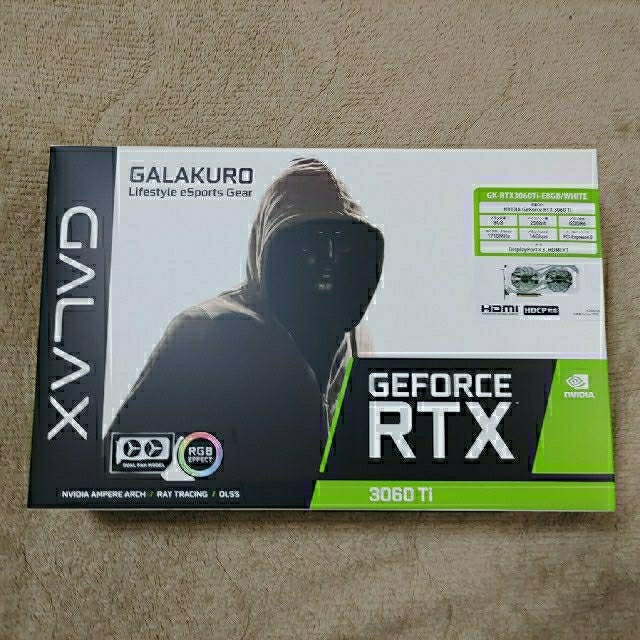 玄人志向　GK-RTX3060Ti-E8GB/WHITE