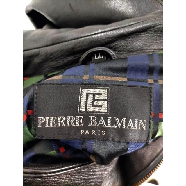 Pierre Balmain(ピエールバルマン)のPierre Balmain（ピエールバルマン） ジップアップレザーブルゾン メンズのジャケット/アウター(レザージャケット)の商品写真