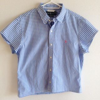 ラルフローレン(Ralph Lauren)のvintage ラルフローレン チェックブラウス(シャツ/ブラウス(半袖/袖なし))