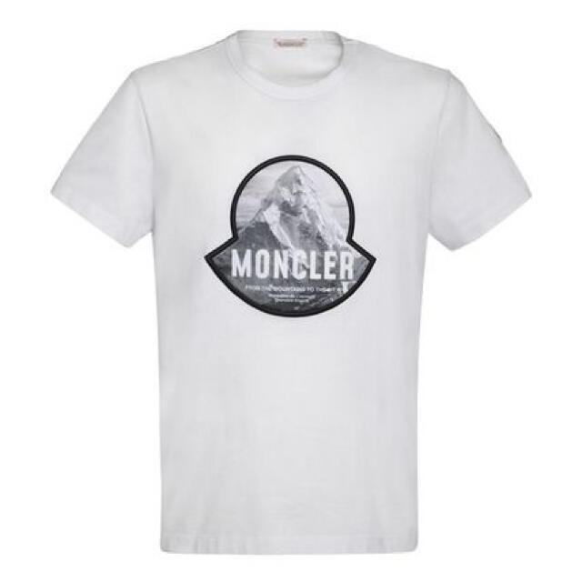 新品　MONCLER モンクレール シルバーロゴ Tシャツ 今季新作 ホワイト