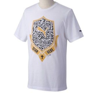 プーマ(PUMA)の【未使用新品】プーマ★グラフィック半袖Ｔシャツ★3,630円の品★白【Sサイズ】(Tシャツ/カットソー(半袖/袖なし))