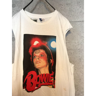 エイチアンドエム(H&M)のDavid Bowie デヴィッドボウイ タンク ノースリーブ Tシャツ(Tシャツ/カットソー(半袖/袖なし))