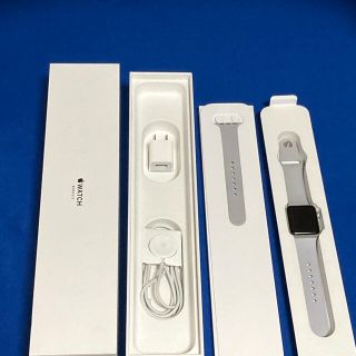 アップルウォッチ(Apple Watch)のapple watch series3 38mm GPSモデル金属バンド付き(腕時計(デジタル))