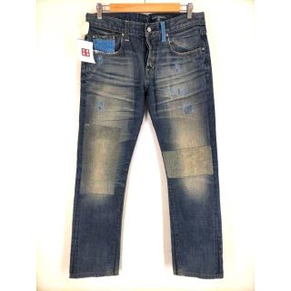 AG JEANS（エージージーンズ） クロコ型押しレザー リペアスリムデニム(デニム/ジーンズ)