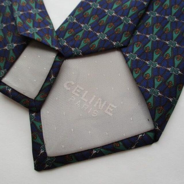 celine(セリーヌ)のセリーヌ CELINE シルク ネクタイ スペイン製 美品 メンズのファッション小物(ネクタイ)の商品写真