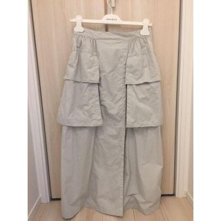 紗栄子 NINA RICCI ニナリッチ スカート ホワイト コットン (NINA