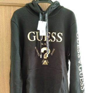 ゲス(GUESS)のGUESS GOLD×BLACK パーカー(パーカー)