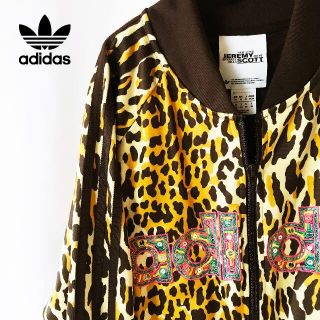 アディダス(adidas)の【adidas×JEREMY SCOTT】刺繍スパンコール トレフォイルロゴ(ナイロンジャケット)