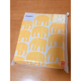 ユニクロ(UNIQLO)の☆ゆきまるさん専用☆ユニクロ フィンレイソン おくるみ 黄色(おくるみ/ブランケット)