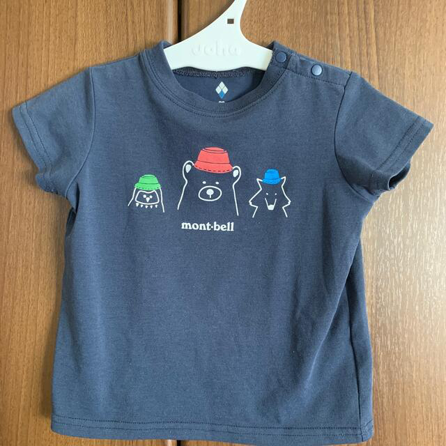 mont bell(モンベル)のモンベル　Tシャツ　80 ネイビー キッズ/ベビー/マタニティのベビー服(~85cm)(Ｔシャツ)の商品写真