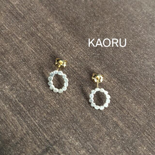 カオル(KAORU)の【再出品】KAORU 廃盤 ポンデリング シルバー K18 ピアス(ピアス)