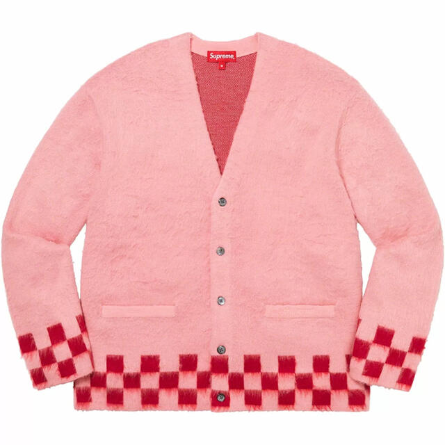 激レア　Supreme Brushed Checker Cardigan